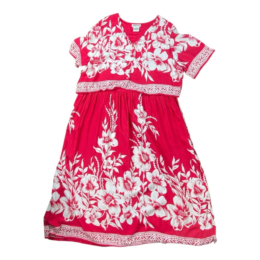 Woman’s Marisol tropical floral dress size L